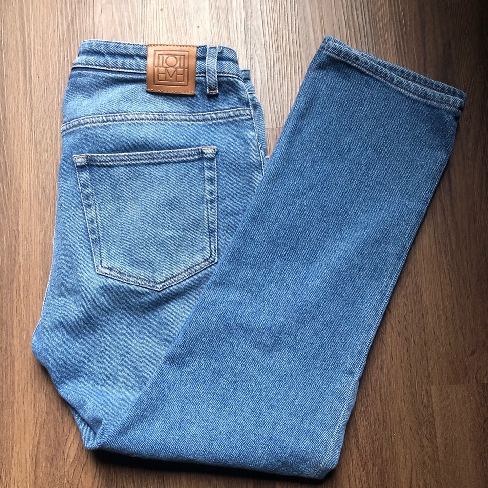 Toteme Mid Rise Cropped Straight Jeans 30/32